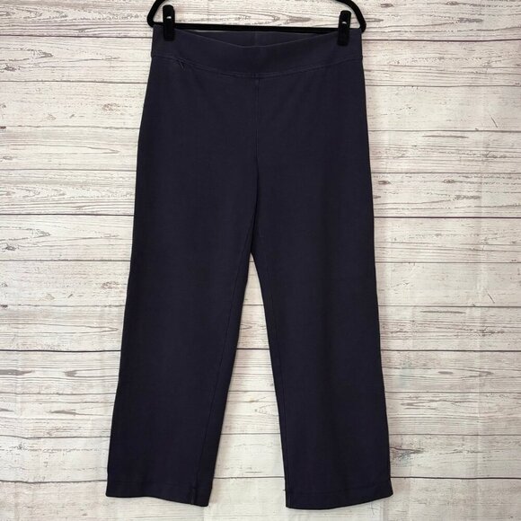 Lands End Navy Blue Lounge Pants w Zipper Pocket Medium - Picture 1 of 6